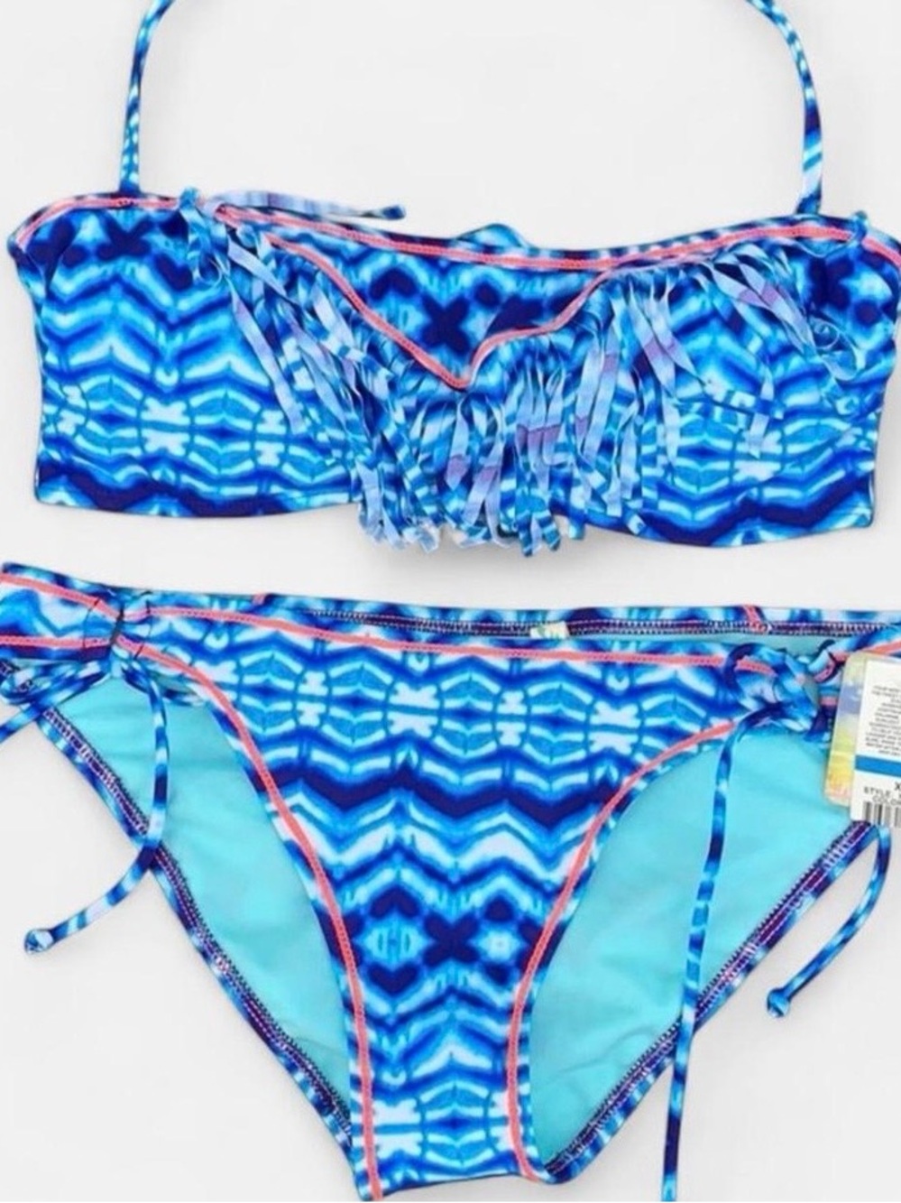 Hobie boho tribal fringe bikini